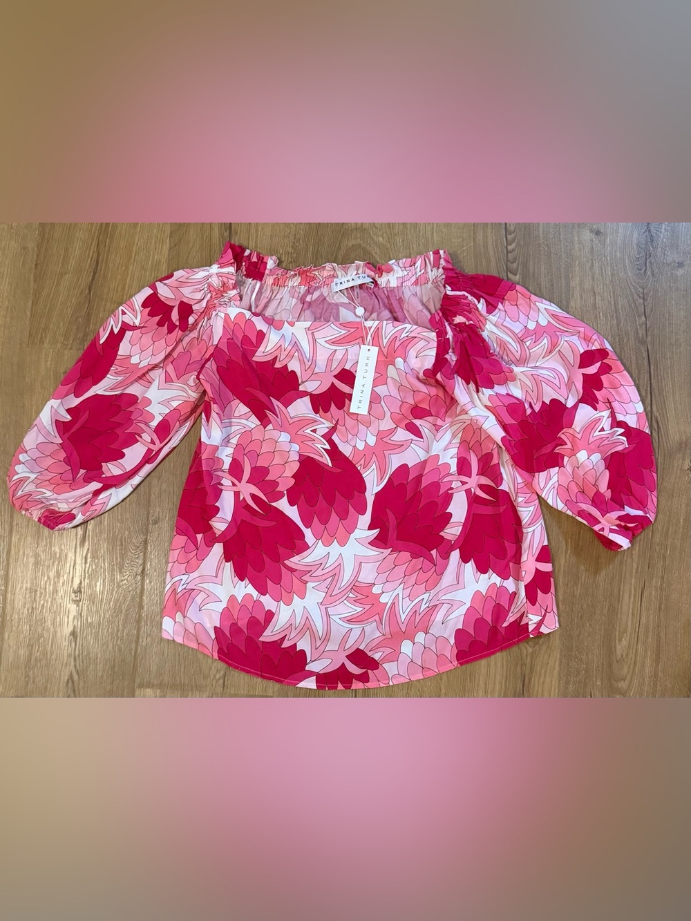 NWT, Trina Turk off-the-shoulder top, Small
